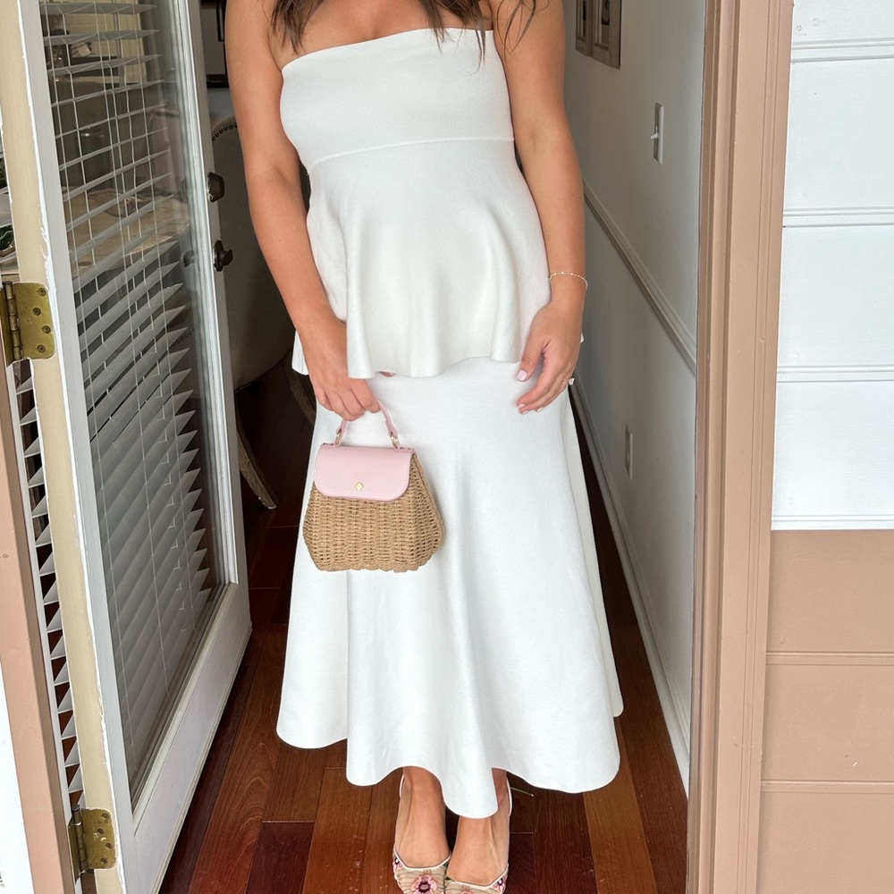 Green, White, and Blue Dresses